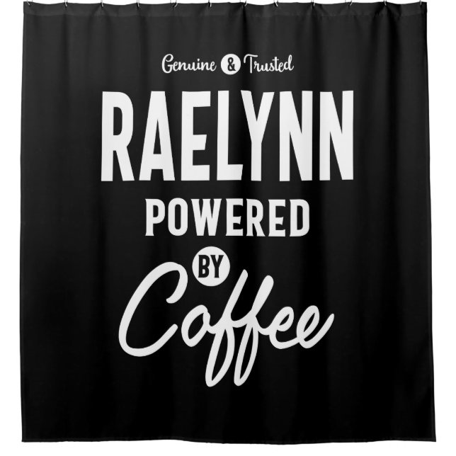 Raelynn Personalised Name Birthday Gift Shower Curtain (Front)