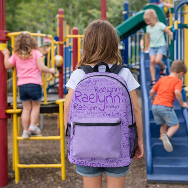 Raelynn repeated printed backpack (Creator Uploaded)