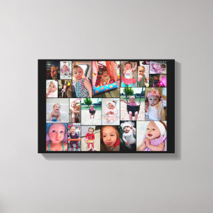 Raelynne Photo Collage Canvas Print