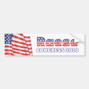 Raese Patriotic American Flag 2010 Elections Bumper Sticker