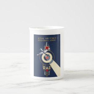 RAF Art Deco Remembrance Day Edition Bone China Mug
