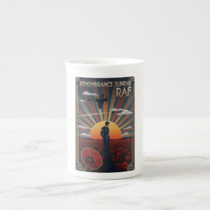 RAF Art Deco Remembrance Day Edition Bone China Mug