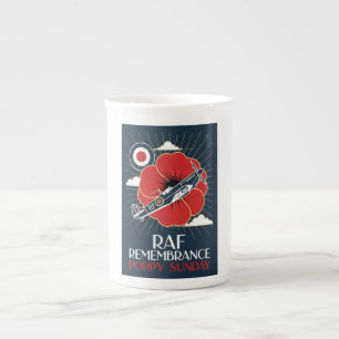 RAF Art Deco Remembrance Day Edition Bone China Mug