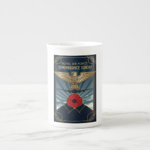 RAF Art Deco Remembrance Day Edition Bone China Mug
