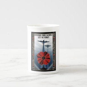 RAF Art Deco Remembrance Day Edition Bone China Mug