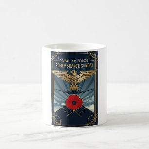 RAF Art Deco Remembrance Day Edition Coffee Mug