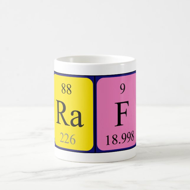 Raf periodic table name mug (Center)