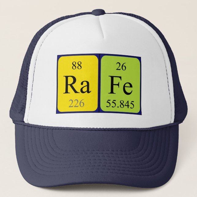 Rafe periodic table name hat (Front)