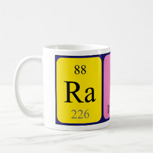 Raff periodic table name mug