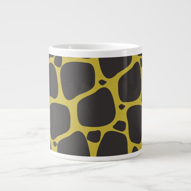 Raff the Giraffe Pattern Large Coffee Mug (Front)