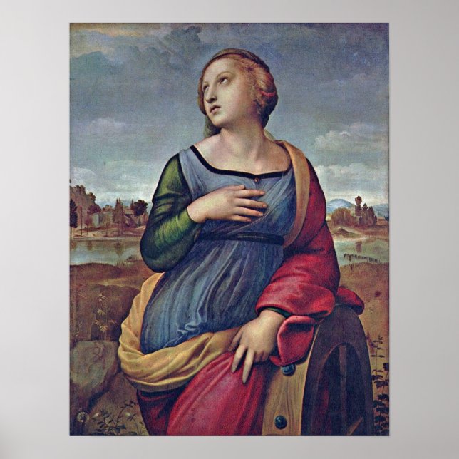 Raffael - St Catherine of Alexandria Poster (Front)
