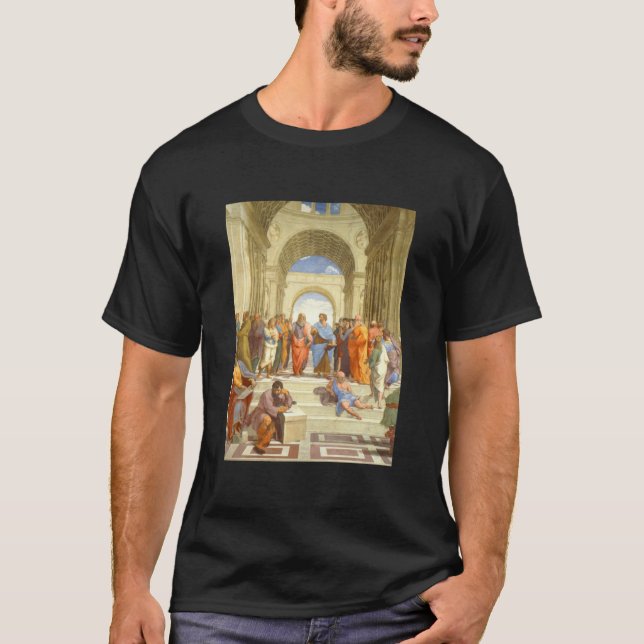 Raffaello Sanzio da Urbino The School of Athens 15 T-Shirt (Front)