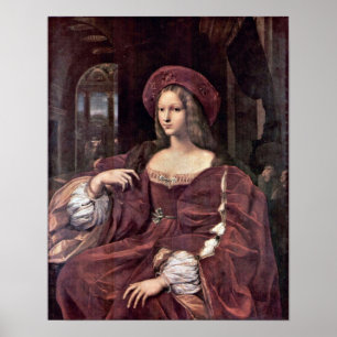 Raffaello Sanzio - Portrait of Joanna of Aragon Poster