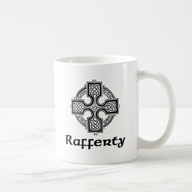 Rafferty Celtic Cross Coffee Mug (Right)