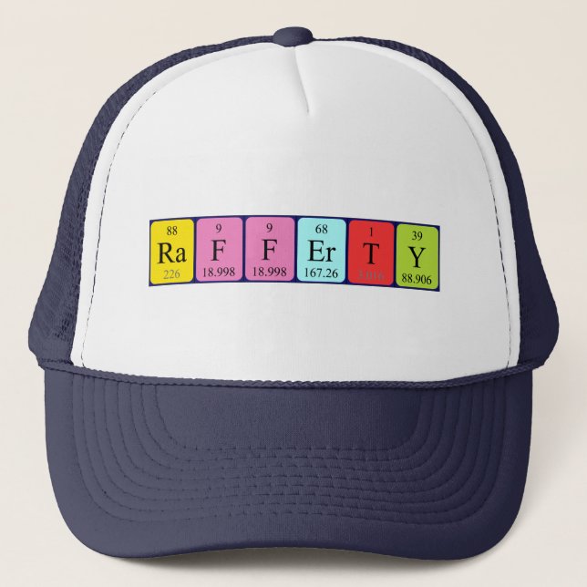 Rafferty periodic table name hat (Front)