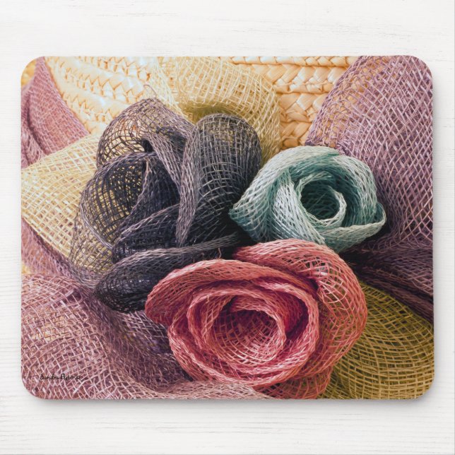 Raffia Roses Mouse Mat (Front)