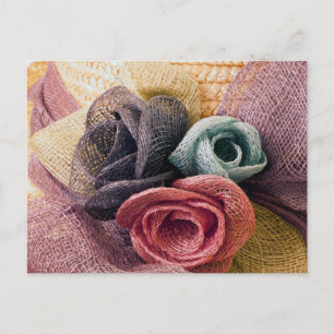 Raffia Roses Postcard