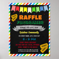 Raffle Fundraiser Flyer Template