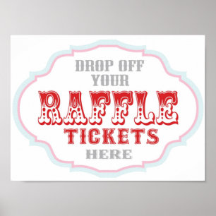Raffle Ticket Booth Sign