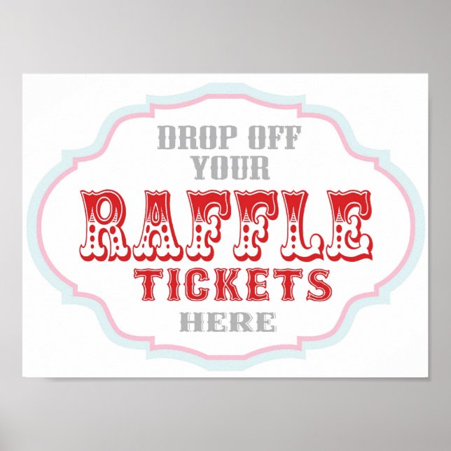 Raffle Ticket Booth Sign (Front)