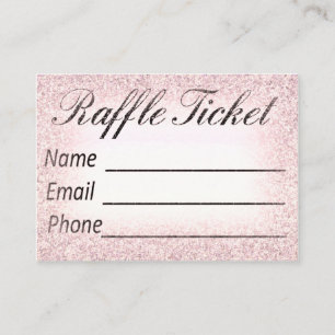 Raffle Ticket Invitation Insert