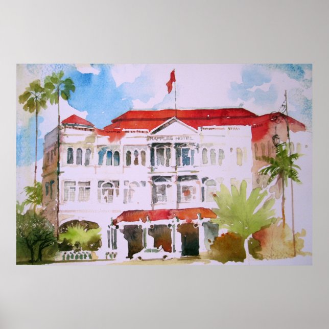 RAFFLES HOTEL BY VIC REYES POSTER (Front)