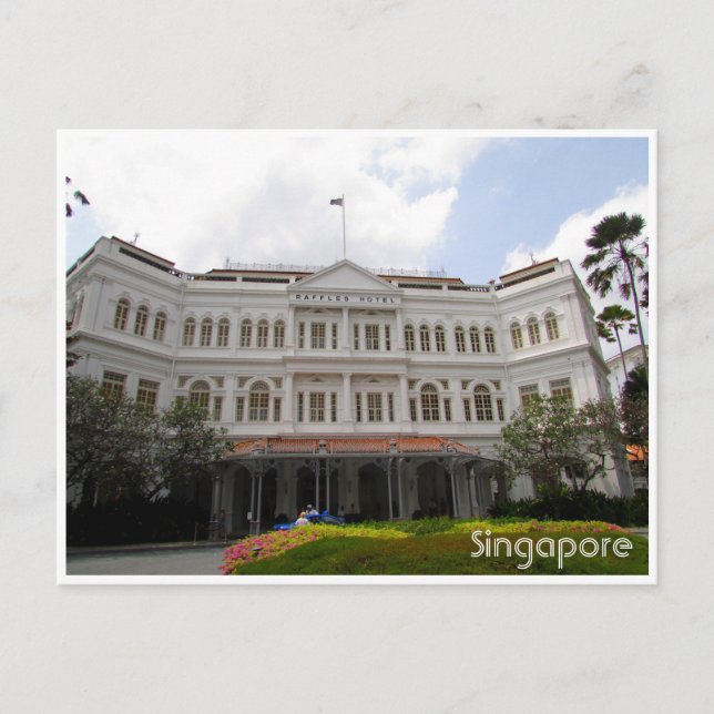 raffles singapore postcard (Front)
