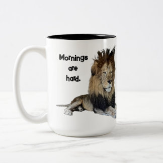 Rafiki's Rough Morning Two-Tone Coffee Mug