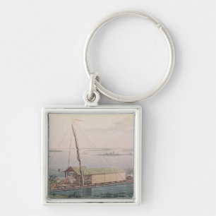 Raft on the Guayaquil River Key Ring