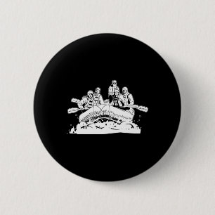Rafting - Boating White Water Rafter 6 Cm Round Badge