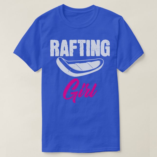 Rafting Girl Rafter Raft Whitewater Boat  T-Shirt (Design Front)