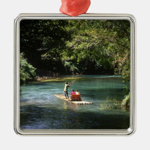 Rafting on the Martha Brae River, Falmouth, Metal Tree Decoration