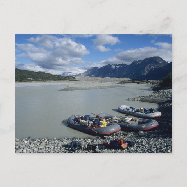 Rafting the Alsek River downstream Postcard (Front)