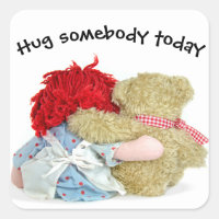 Rag Doll and Teddy Bear Hug