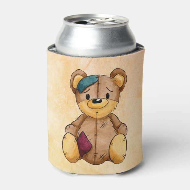 Rag Doll Bear Can Cooler (Can Front)