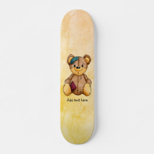 Rag Doll Bear Personalised Skateboard