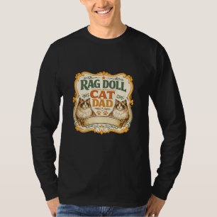 Rag Doll Cat Dad Vintage Cat Lover T-Shirt