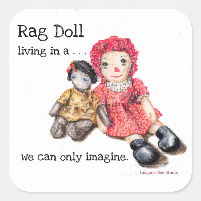 Rag Doll living, Stickers (Front)
