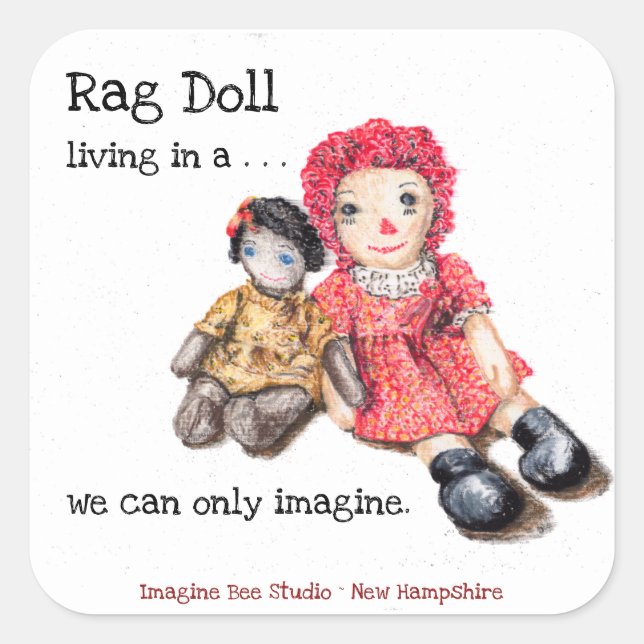 Rag Doll living, Stickers (Front)