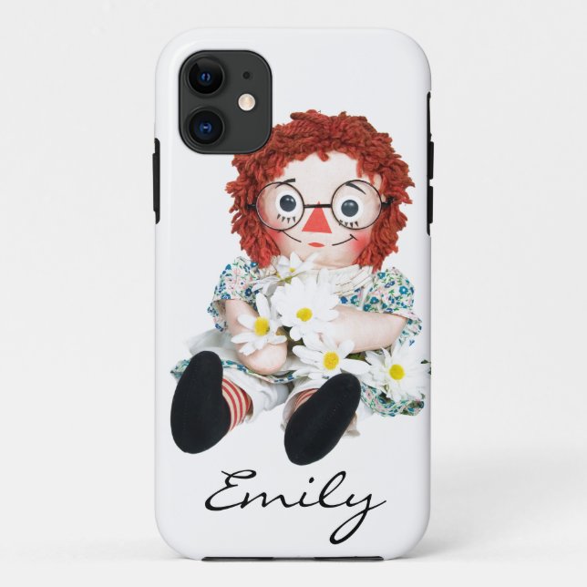 Rag Doll with daisies Case-Mate iPhone Case (Back)