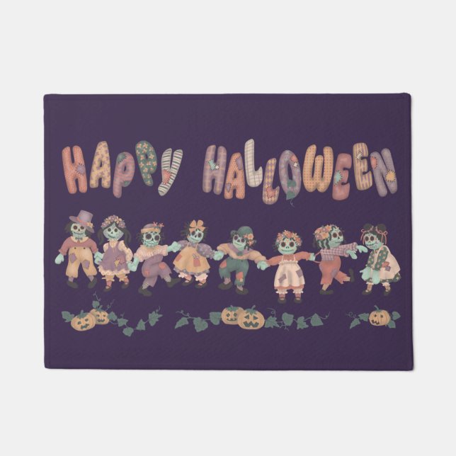 Rag Doll Zombie Door Mat (Front)