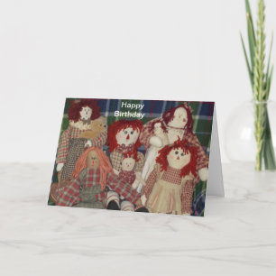 Rag Dolls Greeting Card - Birthday