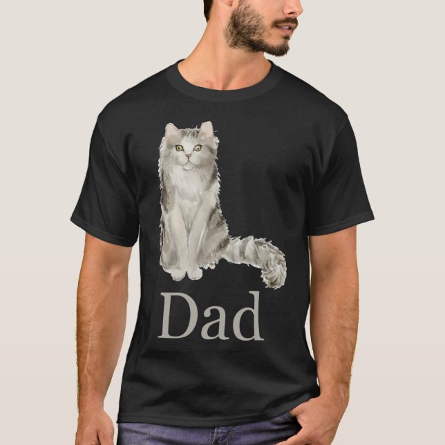 Ragamuffin Cat Dad  Ragamuffin Cat Daddy Cat Fathe T-Shirt (Front)
