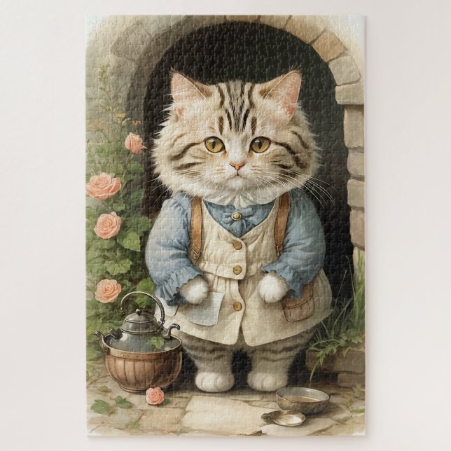 Ragamuffin Cat Jigsaw Puzzle (Vertical)