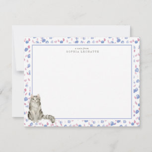 Ragamuffin Cat Personalised Stationery Card