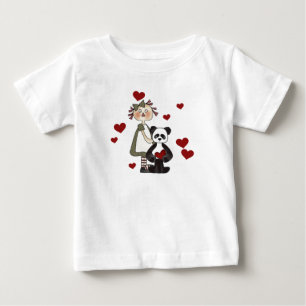 Ragdoll and Panda Valentines Baby T-Shirt