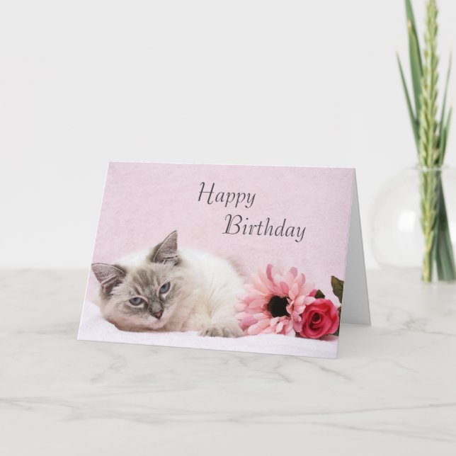 Ragdoll Birthday Card (Front)