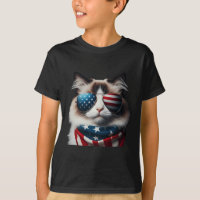 Ragdoll Cat 4th Of July Independence Day Owner Ame
