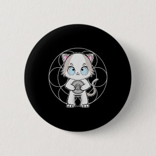 Ragdoll Cat Anime Kitten Dyslexia Awareness  6 Cm Round Badge