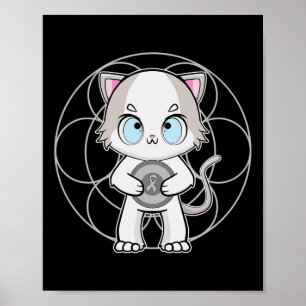 Ragdoll Cat Anime Kitten Dyslexia Awareness Poster